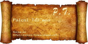 Palcsi Tímea névjegykártya